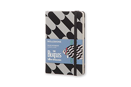 Moleskine The Beatles Limited Edition Notebook, Pocket Ruled, Black - Fish (8055002851565)