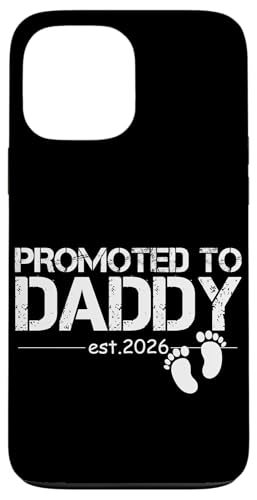 Promoted to Dad Est 2026 New Dad 2026 Ԃ j̎q ̎q pp X}zP[X iPhone 13 Pro Max p