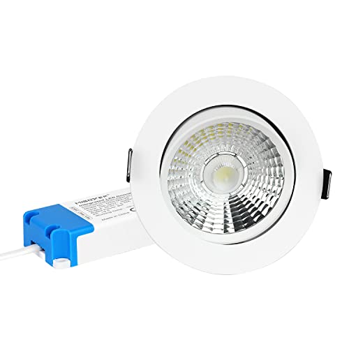 LIGHTEU®, Miboxer Zigbee3.0 Lámpara de techo LED blanca dual 12W compatible con Zigbee Amazon Echo Plus para APP/control por voz, DW2-12A-ZB