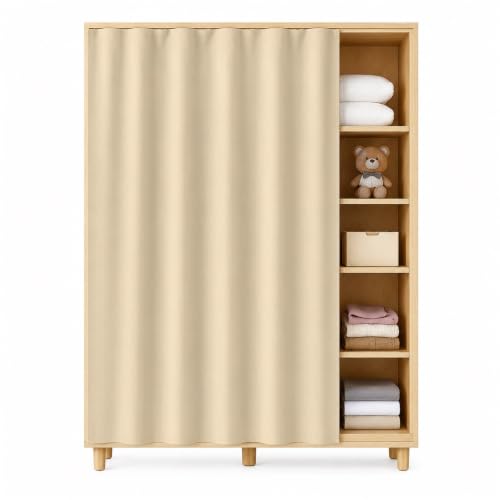 Cortina autoadhesiva NEPHRA para dormitorio o baño, ideal para cubrir armarios con elegancia 2