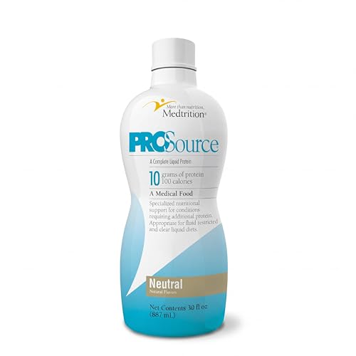 Medtrition Liquid Collagen Peptides Type I & III 10 Grams Protein per 1 oz ProSource Protein Liquid - Neutral - 30 Fl Oz (Pack of 1)