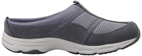Easy Spirit Women's Argyle Mule, Medium Blue Suede, 8.5 Wide #TOP5