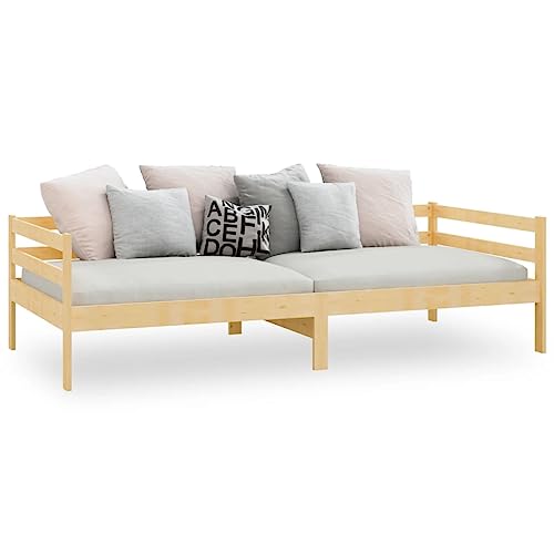 Sofá cama de invitados 90x200 en madera maciza para ahorrar espacio 6