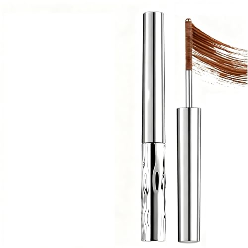 Iron Wand Brown Mascara Curling Volumising & Lengthening Lashes Mascara for Visibly Lifted Lashes,Clump-Free Formula Long-lasting Metal Wand for Women Sensitive Eyes (Brown)