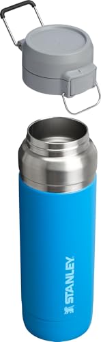 Image of Stanley Quick Flip GO Water Bottle 36 oz | Push Button Lid | Leakproof and Packable for Travel and Sports | Insulated Stainless Steel | BPA-Free | Azure