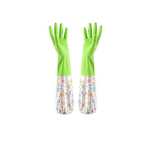 Preisvergleich Produktbild fedsjuihyg Wasserdicht Recycle Spültechnik Nitrilgewebe Für Geschirrreinigung Wäscherei Haushaltsreinigung Handschuhe Groß Grün