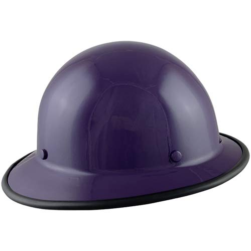 Texas America Safety Company Skullguard Full Brim Hard Hat With Ratchet Suspension And Protective Edging - Purple #TOP2