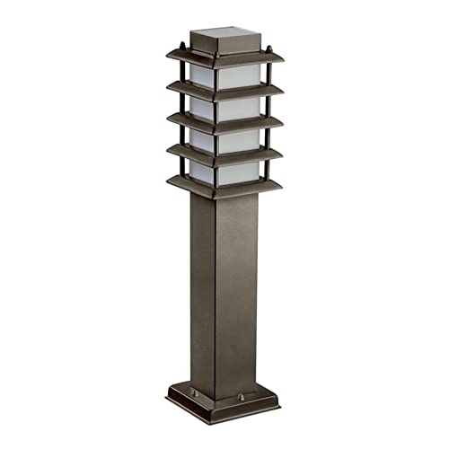 FORLIGHT Siljan - 1 Bolardo de exterior ligero Marrón claro IP55 Cover