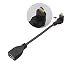 Seadream 6" 15CM 90 Degree Micro HDMI Down-toward Male to HDMI Female Cable Adapter Connector (Down-toward)