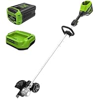 Greenworks 60V 8 Inch Brushless Cordless Edger Kits with 2.0 Ah Battery and Charger Included