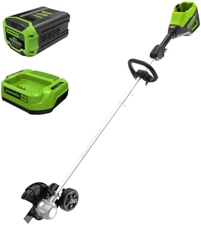 Greenworks 60V 8" Brushless Cordless Edger, 2.0 Ah Battery and Charger Included