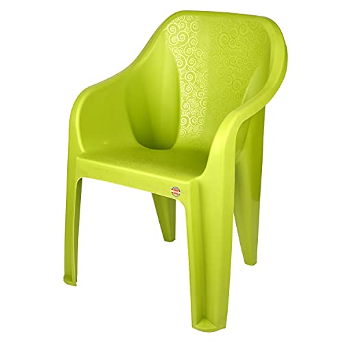 Image of Cello Dynamo Cafeteria Plastic Set of 2 Chairs, Green, 21 * 31 inches (clo Dynamo so2 Green)