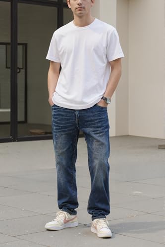 Men's Stretch Relaxed Fit Straight Slim Fit Cotton Blend Fashion Comfort Denim Pants Jeans2