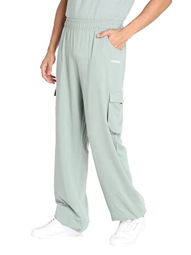 Image of CHKOKKO Men's Baggy Track Pants for Gym Workout Running Casual Wear Sports Lower with Pockets Adjustable Drawstring Waist Lightweight Quick Dry Activewear Fitness