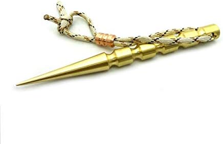 MARLIN SPIKE FID - BRASS - KNOTTING TOOL MARLINSPIKE ROPE SPLICING SPIKE - HAND MACHINED IN THE USA - Gifts for Men