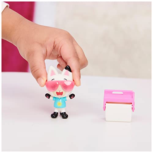 Gabby's Dollhouse Carlita Toy Car with Pandy Paws Collectible Figure and 2 Accessories, Kids Toy