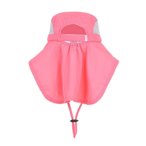 Kids Sun Hats UPF 50+ Sun Protection Hat for Kids with Neck Flap Adjustable Large Brim Beach Fishing Hat for Age 3-122