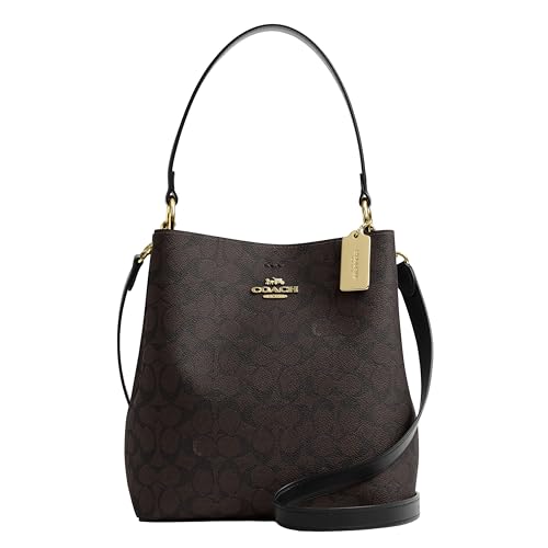 Coach Town Bucket Bag, IM/Walnut/Black