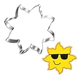 LUBTOSMN Sun Cookie Cutter-3.78 inch-Summer Biscui Cookie Cutters Fondant Molds for Baking