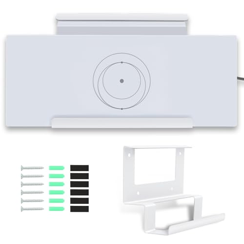 Mount for Starlink Gen 3 Router & Standard V3 Power Supply, Gen3 Router Mount for Starlink, All in One Space-Saving, Stability Stainless Steel,White