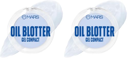 Image of MARS Oil Blotter Gel Compact for Oily Skin with Puff Applicator | Instant Oil Control | Matte Finish Compact | Travel Friendly | For Summers, Weddings, Parties (5 gm) (Pack of 2)