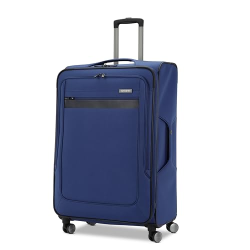 Samsonite Ascella 3.0 softside expanderbart bagage med spinner-hjul, Safirblå, Large Exp Spinner, Ascella 3.0 softside expanderbart bagage med spinner-hjul