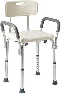 Medline Shower Chair Bath Seat with Padded Armrests and Back, Great for Bathtubs, Supports up to 350 lbs
