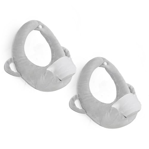 Image of FIKETLXU 2 Pack Baby Pillow,Breastfeeding Pillow,Nursing Cushion for Bottle Feeding Comfort,Arm & Wrist Relief Pillow for Infant Care（Gray）