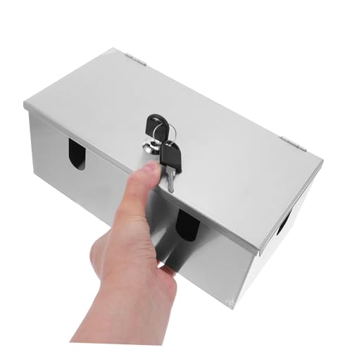 Couvercle de prise extérieure résistant aux intempéries SEWACC étanche en inox argenté - 4