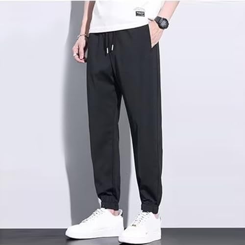 Men's Casual Thin Ice Silk Quick Drying Ice Cool Q Uick D Ry Slacks Air Conditioned Harlan Harbor Memory Fits for3