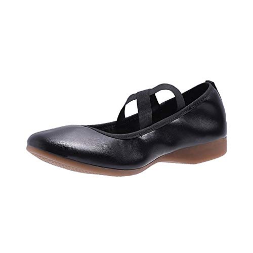 Sisenny Women’s Mary Jane Ballet Flat Round Toe Ankle Strap Flat Comfortable Casual Walking Dress Shoes