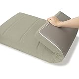 WLXFF Coussins de Banc en Peluche Teddy, Remplissage en Mousse, Dehoussable Lavable Coussin de Banquette, pour Meubles D'intérieur, Terrasse Jardin Extérieur,Milk Tea,90x50cm