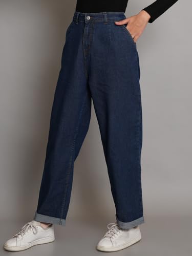 Image of KOTTY Women's Straight Fit High-Rise Stretchable Jeans