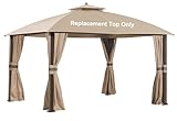 SCOCANOPY Replacement Cover Fit for 10X12 Ft Eagle Brooke Soft Top Gazebo Model A101007600, A101007603, A101007604,(Beige)