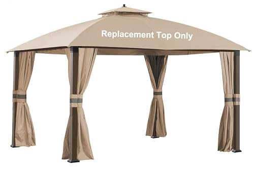 SCOCANOPY Replacement Cover Fit for 10X12 Ft Eagle Brooke Soft Top Gazebo Model A101007600 A101007603 A101007604 (Beige)