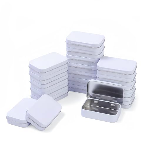 DIMENSIONI E MATERIALE: Ogni scatola di latta misura 9,5 x 6 x 2,2 cm (3,74 x 2,36 x 0,87 in). Realizzata in metallo robusto, questa scatola metallo è resistente e adatta per organizzare componenti in officina o riporre piccoli oggetti in casa.