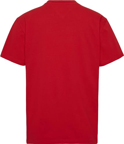 Tee shirt Tommy Jeans rouge dm0dm14984 vêtement casual confortable