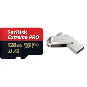 SanDisk Extreme Pro 128GB microSDXC UHS-I, V30, 200MB/s Read, 90MB/s Write, Memory Card for 4K Video