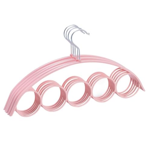 Générique 5 Rangement Suspendu à Anneaux pour écharpes- Dressing, Organisateur Foulard Fin en métal, Porte écharpe, Cravates et Ceintures