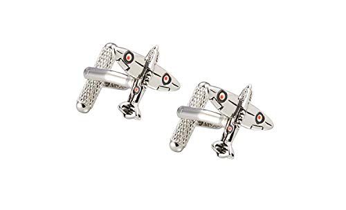 A N KINGPiiN Mancuernas en forma de avión para hombres miniatura 1