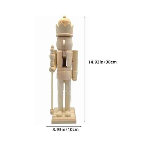 BESTOYARD Enfeites de soldado do rei fantoche para artesanato, enfeite de quebra-nozes faça você mes