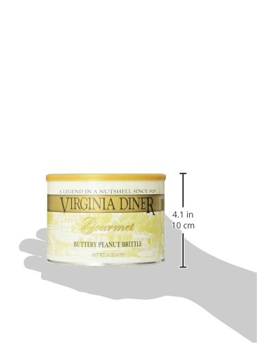 Virginia Diner Peanut Brittle, Buttery, 16-Ounce