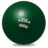 MUSCLE FACTORY トレーニング 野球 練習用 ウエイトボール ソフトボール バッティング サンドボール プアボール メディシンボール 体幹 強化 瞬発力 筋トレ リハビリ スポーツ 800g (単品)