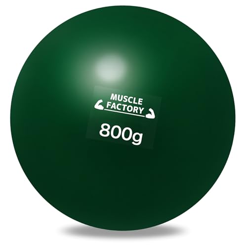 MUSCLE FACTORY トレーニング ボール 野球 練習用 ボール ウエイトボール ソフトボール バッティング 練習 サンドボール プアボール メディシンボール 体幹 強化 瞬発力 筋トレ リハビリ スポーツ 800g (単品)