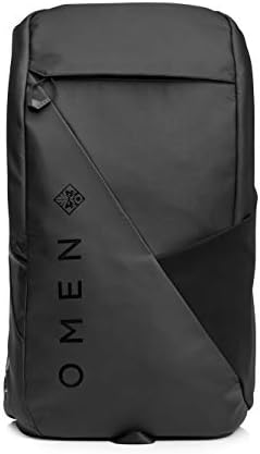HP OMEN Transceptor 15 Backpack, 15.6 inch, 20L Capacity, Water Resistant, Padded Laptop Compartment, Ergonomic Design, Trolley Pass-Through, 1-Year Warranty, 0.84 kg, Black, 7MT84AA