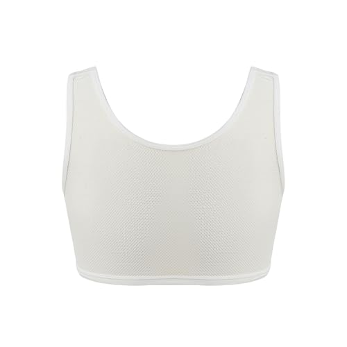 Girls Mesh Training Bra Sleeveless Breathable Sports Crop Padded Tank Top2