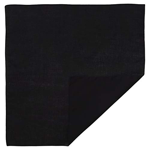Large 100% Cotton Solid Color Blank Bandanas (22” x 22”) - For Custom Printing