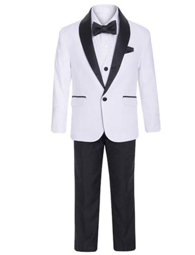 Costume mariage garçon revers châle élégant pour jeune garçon d'honneur