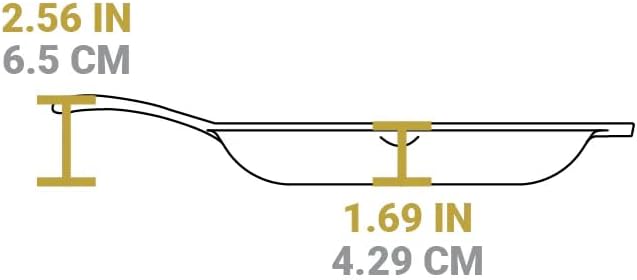 Lodge Chef Collection 10" Pre-Seasoned Cast Iron Skillet - Kitchen Essential for Frying & Searing