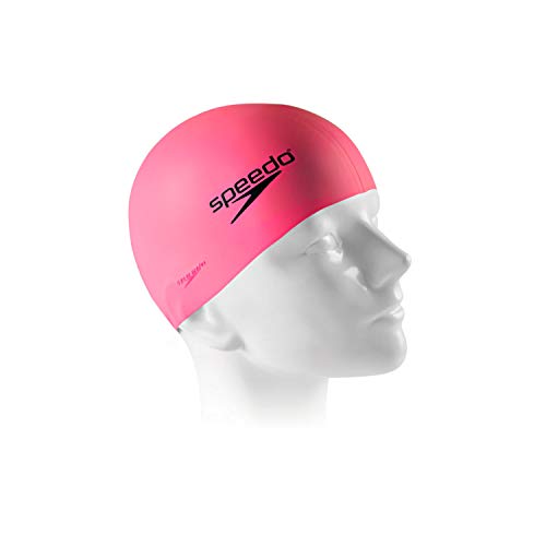 Touca de Natação, Speedo, Flat Cap - Rosa Claro